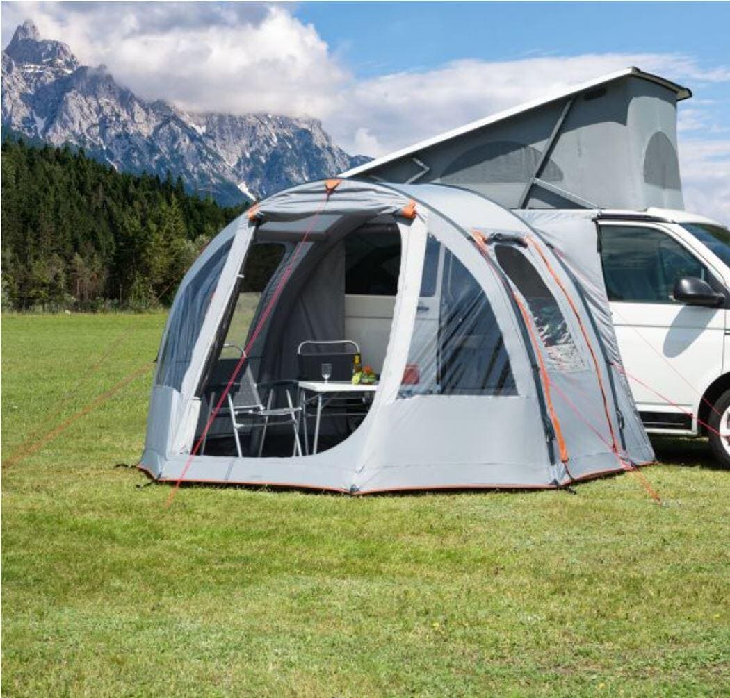 Bakside av Oppblåsbart bussfortelt Picco Air 320x150 cm