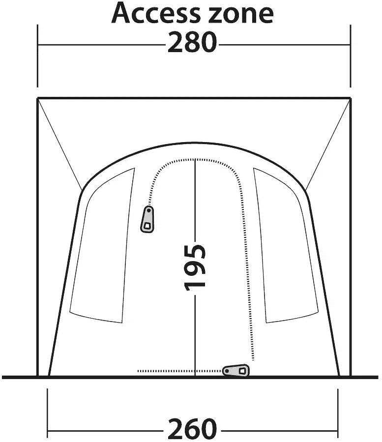 Nærbilde av stoff og glidelås på Santa Monica Air Mid/Tall