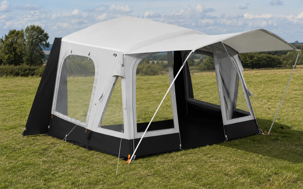 Oppblåsbart delfortelt Pop AIR Tour 340 for Eriba 3,4 m forfra