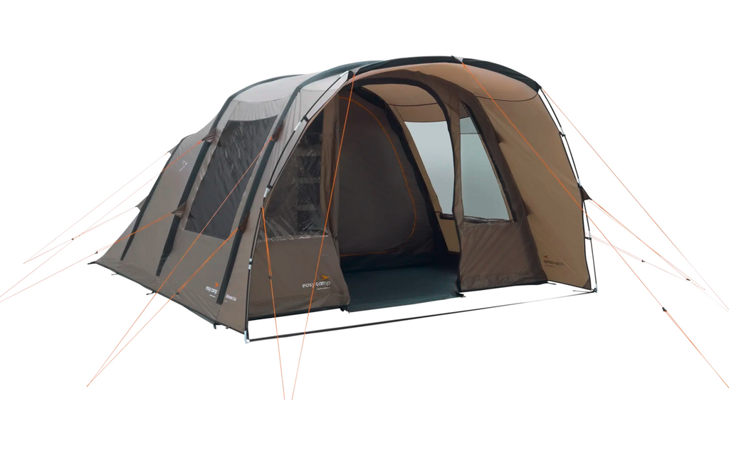 Vindu med deksel på Oppblåsbart familietelt Brimnes 5 Air 5 personer 3000 mm - Easy Camp