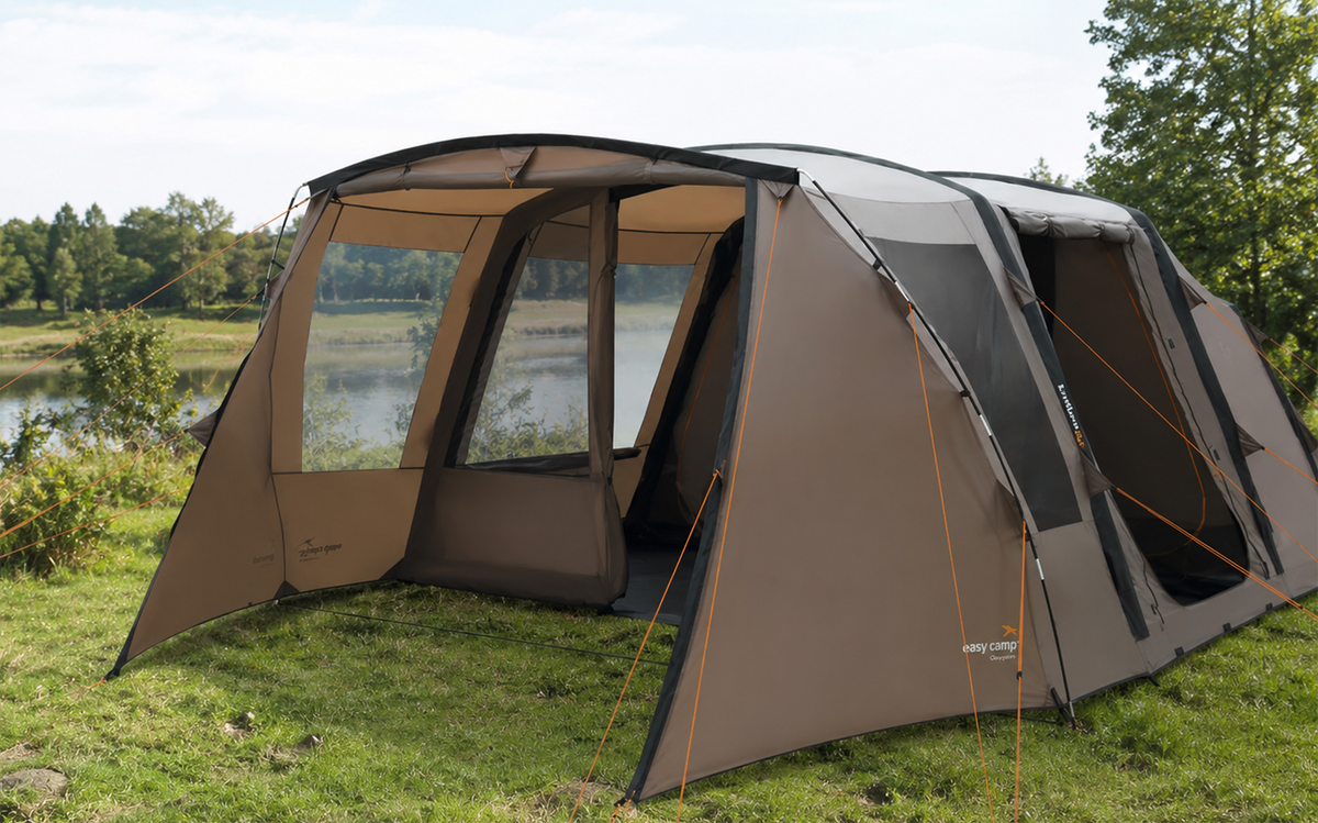 Oppblåsbart familietelt Kullen 6 Air 6 personer 3000 mm - Easy Camp sett forfra