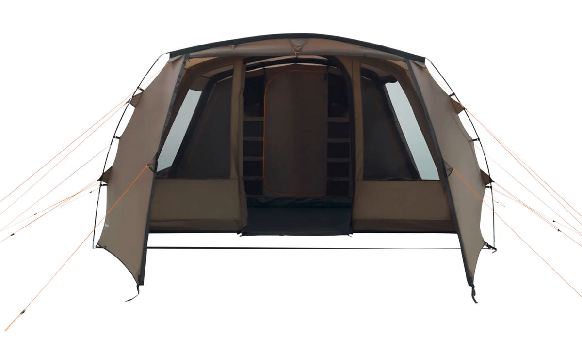 Oppblåsbart familietelt Kullen 6 Air 6 personer 3000 mm - Easy Camp oppsatt på campingplass