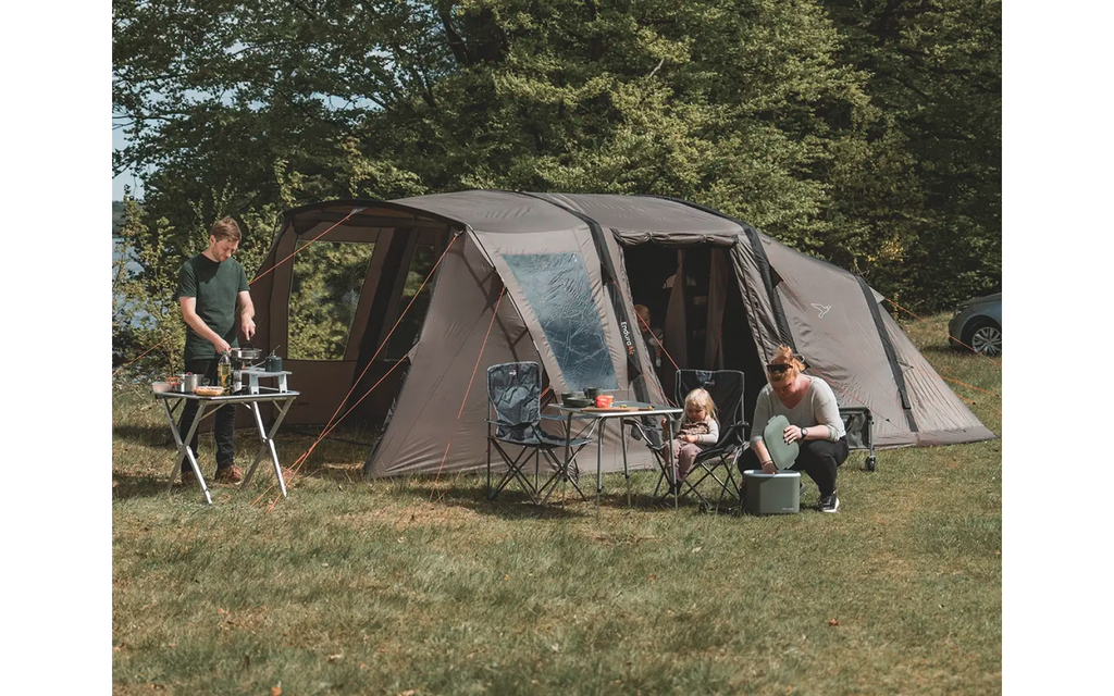 Oppblåsbart familietelt Kullen 6 Air 6 personer 3000 mm - Easy Camp, stue med ståhøyde