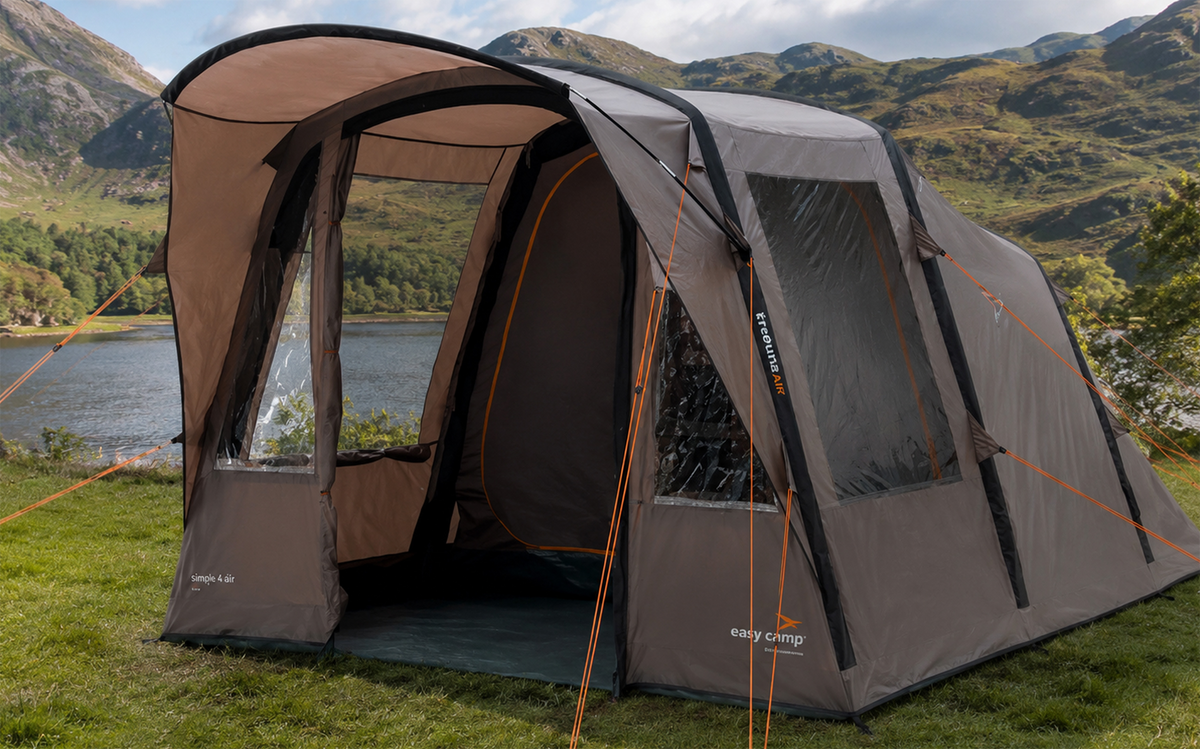 Oppblåsbart familietelt Senja 4 Air for 4 personer 3000 mm - Easy Camp sett forfra