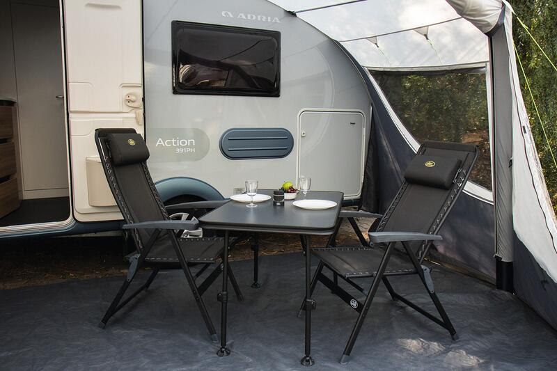 Oppblåsbart fortelt for Adria Action 361 bakside