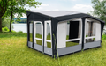 Oppblåsbart fortelt Club Air Pro 440 S 440x275 cm montert på campingvogn