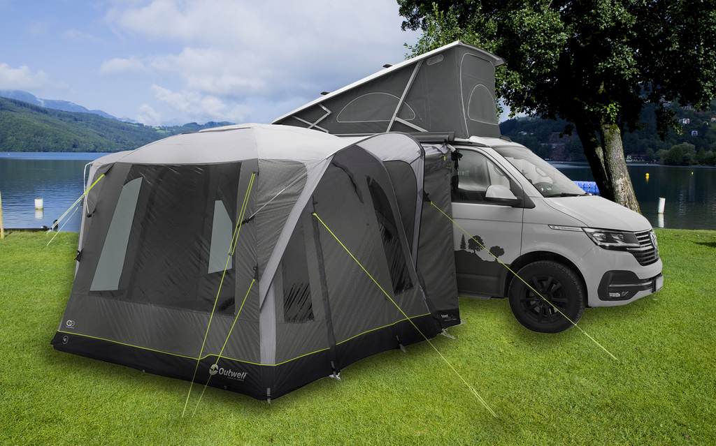 Oppblåsbart fortelt Daytona Air driveaway 250x250 cm - Outwell forfra