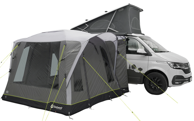 Oppblåsbart fortelt Daytona Air driveaway 250x250 cm - Outwell ventilasjonsåpning