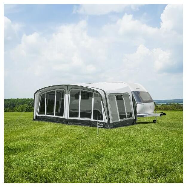 Oppblåsbart fortelt Galaxy 2.0 dybde 250 cm for campingvogn - Westfield detalj av vindu