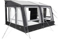 Oppblåsbart fortelt Grande AIR All-Season 390x300 cm fra Dometic montert på campingvogn