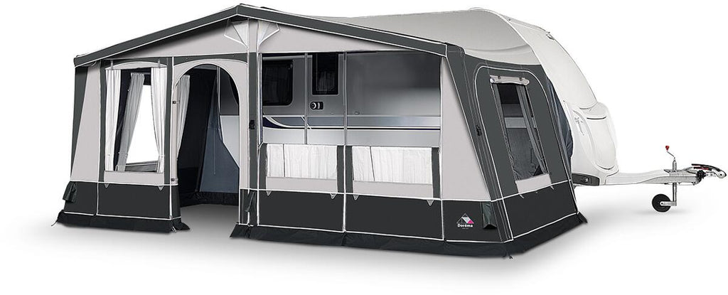 Oppblåsbart fortelt Horizon Air De Luxe 240 cm dybde - Dorema forfra