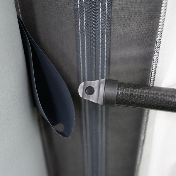 Oppblåsbart fortelt Octavia Air for campingvogn antrasitt oppblåst Airtube