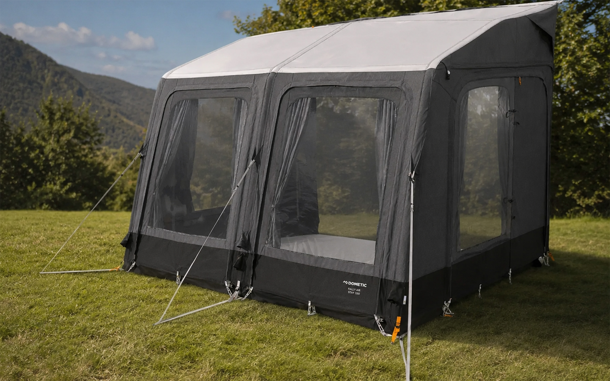 Oppblåsbart fortelt Rally Air Stay 260x250 cm polycotton forfra