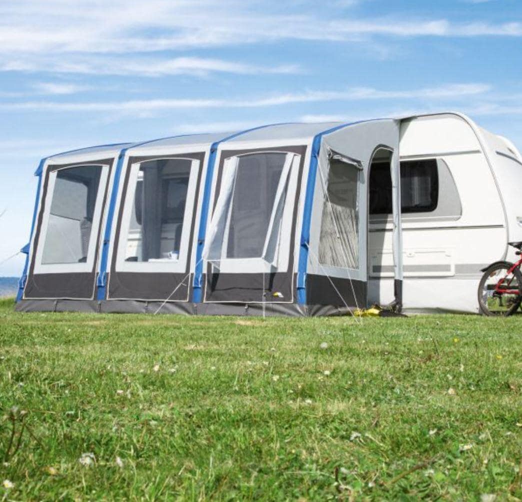 Oppblåsbart fortelt Space Air HQ 375x280 cm forfra
