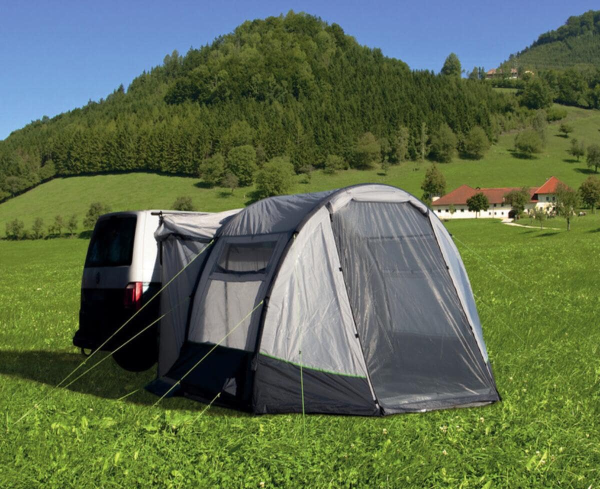 Oppblåsbart fortelt TOUR EASY AIR 300x270cm 14 kg - Reimo forfra