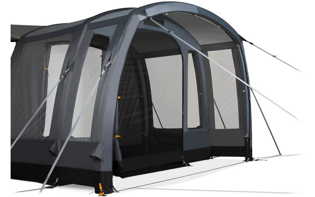 Oppblåsbart fortelt Traverse Air Mid, 300x295 cm - Kampa med åpen frontdør
