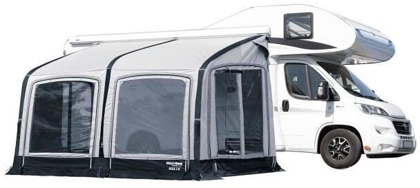 Bakside av oppblåsbart fortelt Vega 2.0 for bobil og campingvogn