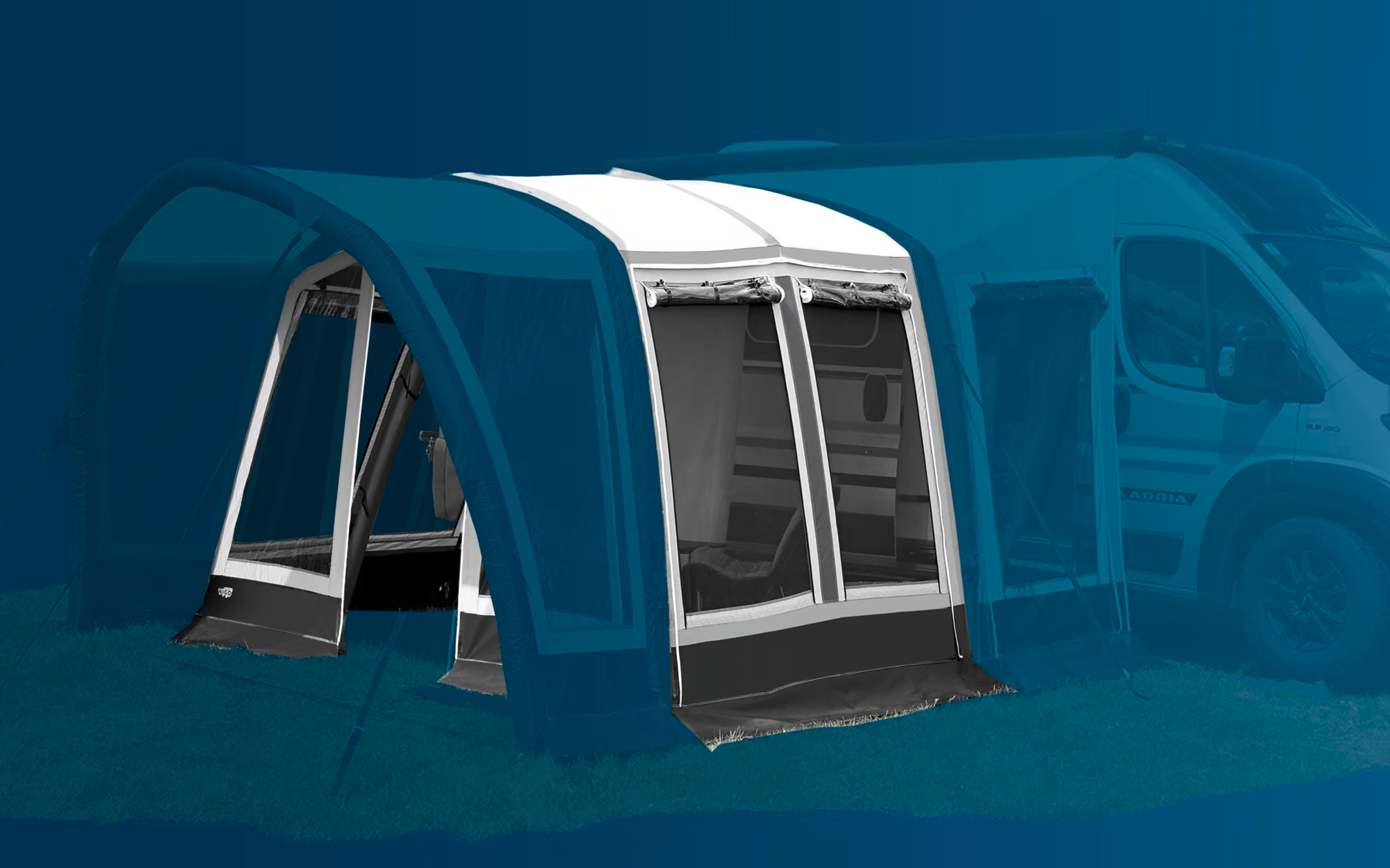 Oppblåsbart fortelt Yanook Air Modul Basis XL - Wigo fra fronten