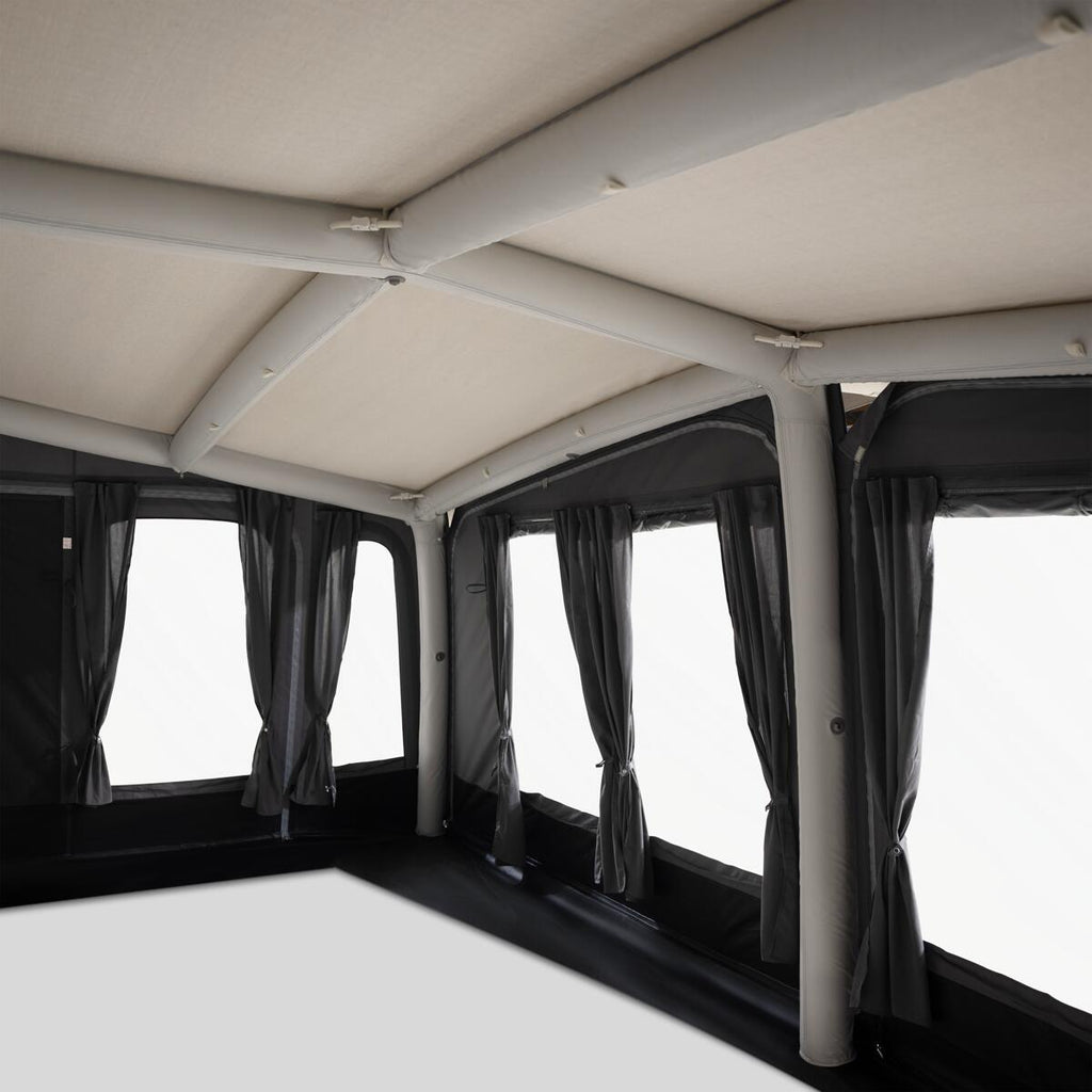 Oppblåsbart helfortelt Residence AIR Stay for campingvogn svart bakside