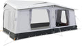 Oppblåsbart helfortelt Residence AIR Tour for campingvogn, svart forfra