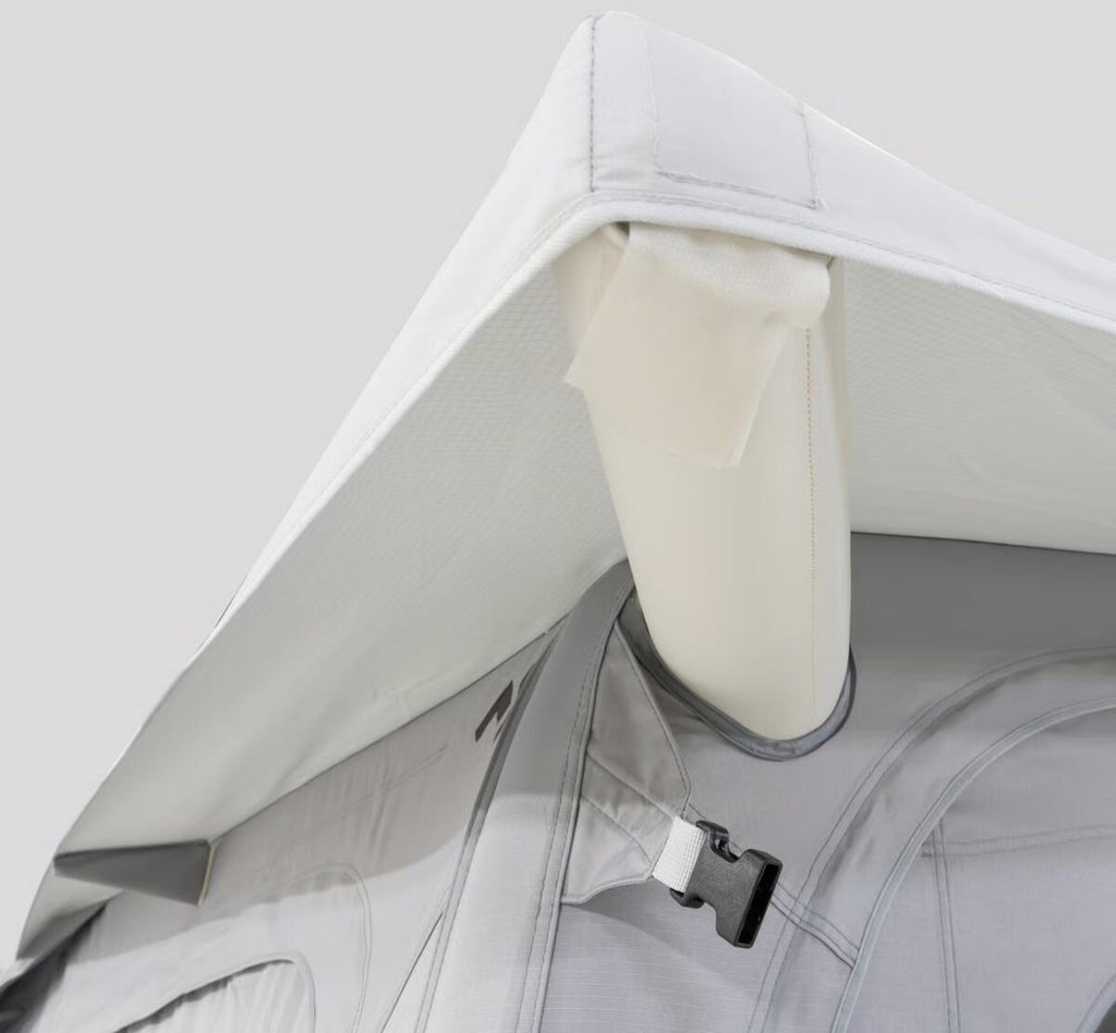 Bakside av Oppblåsbart helfortelt Residence AIR Tour for campingvogn, svart