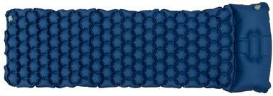 Oppblåsbart liggeunderlag 190x59x6cm blå Origin Outdoors forfra