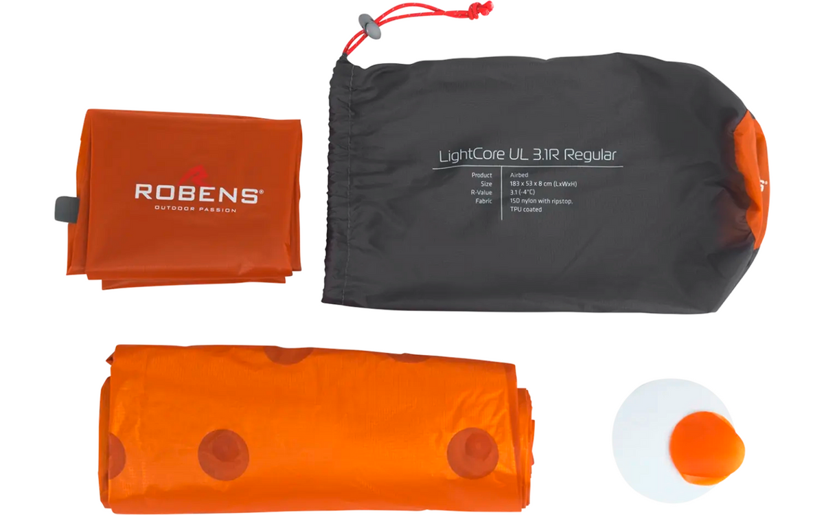Pumpesekk som følger med Oppblåsbart liggeunderlag LightCore UL 3.1 ultralett 310 g - Robens
