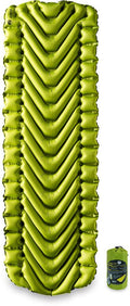Oppblåsbart liggeunderlag Static V2 183x58x6cm lysegrønn forfra
