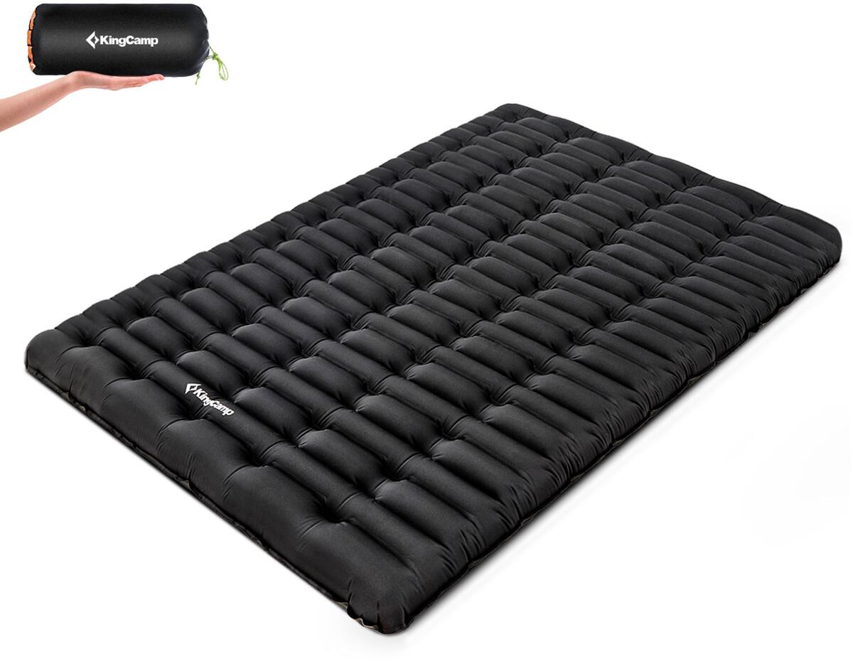 Oppblåsbart liggeunderlag Super Comfort Double KingCamp forfra
