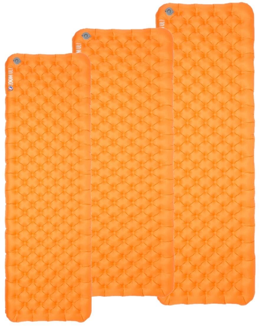 Oppblåsbart liggeunderlag Zoom UL Insulated 9cm R4,3 - Big Agnes forfra