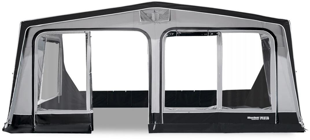 Bakside av Oppblåsbart reisefortelt Pluto XL 2.0 dybde 300 cm for campingvogn