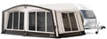 Oppblåsbart reisefortelt Pluto XL 2.0 dybde 300 cm for campingvogn fra front