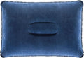 Oppblåsbart reisepute 42x30 cm flokket PVC blå - Ferrino forfra