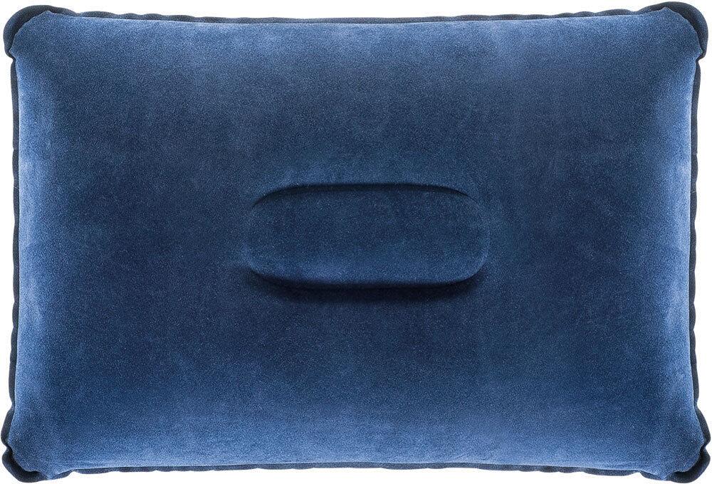 Oppblåsbart reisepute 42x30 cm flokket PVC blå - Ferrino forfra