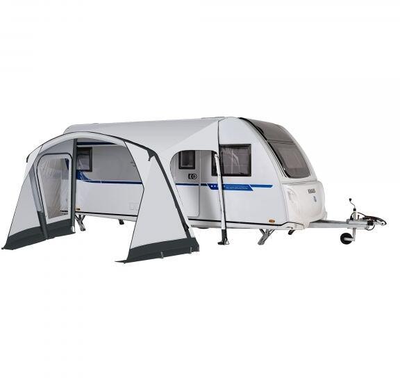 Oppblåsbart solseil Quick'n Easy Air 325x240cm hvit/grå bakside