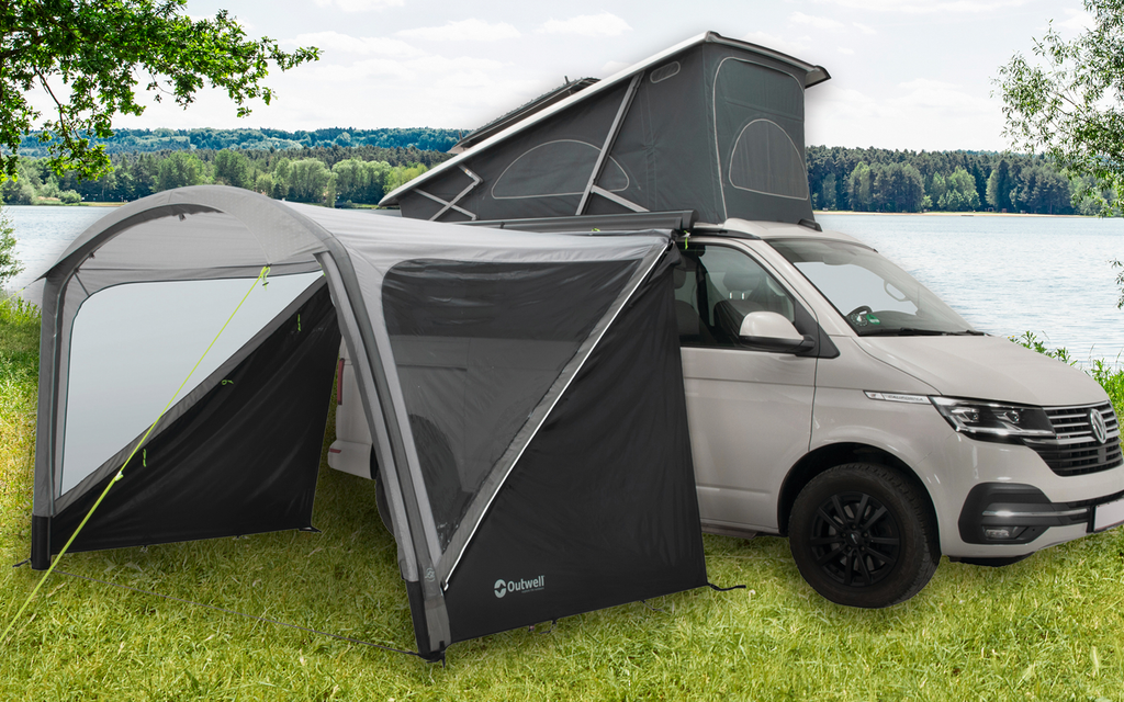 Oppblåsbart solseil Touring Shelter Air 320x240 cm - Outwell foran