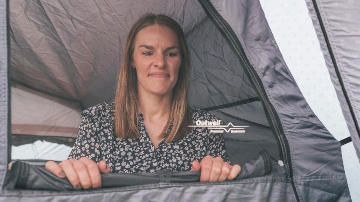 Oppblåsbart telt Colorado Air med 2 soverom teltduk materiale
