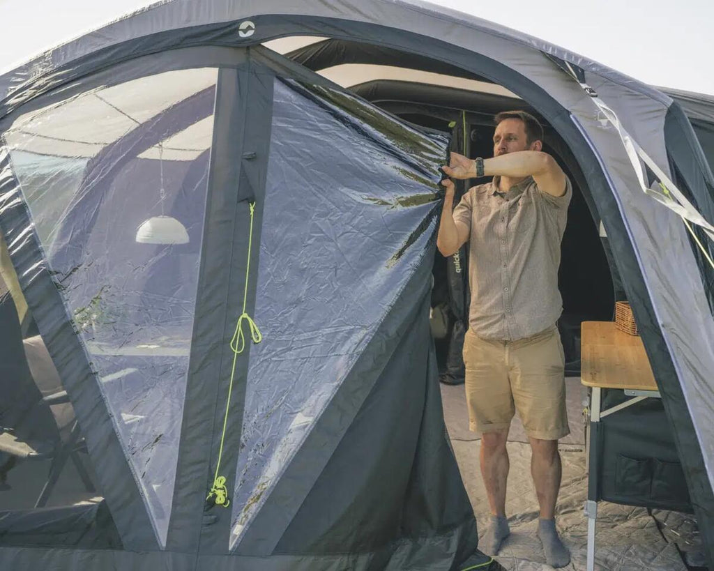 Oppblåsbart telt Florida Air inkl. telteppe og bunnpresenning sideinngang med netting