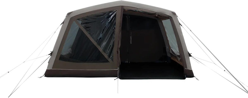 Nærbilde av inngangsparti på Oppblåsbart telt Virginia 5 Air TC 440x510cm 5-pers. med teppe