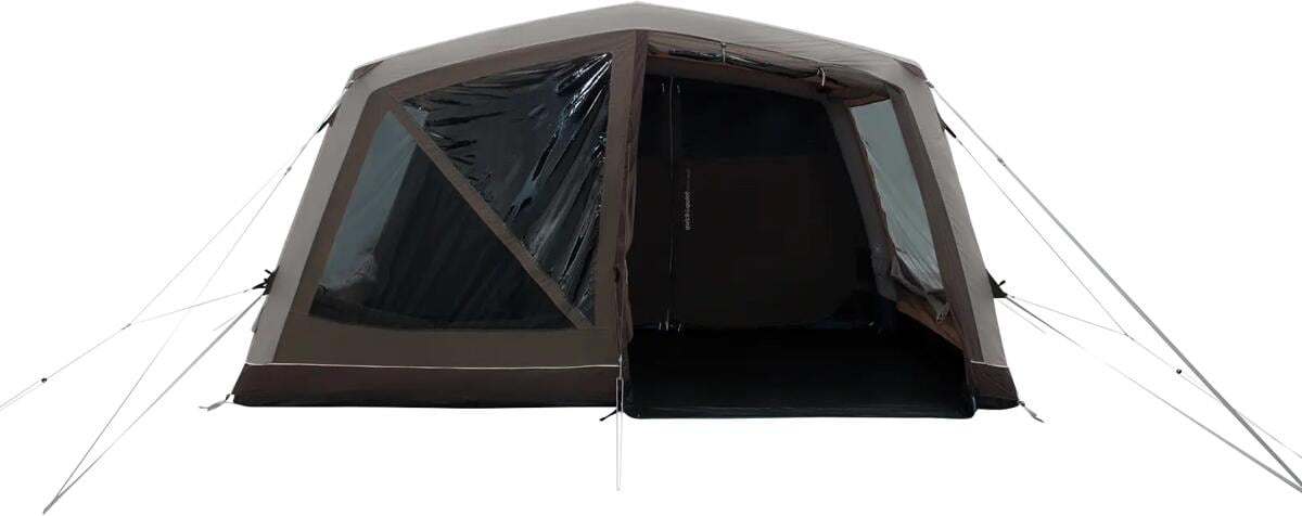 Nærbilde av inngangsparti på Oppblåsbart telt Virginia 5 Air TC 440x510cm 5-pers. med teppe