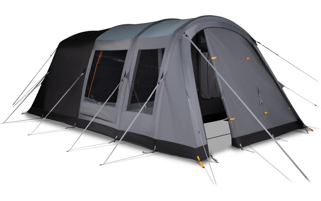 Oppblåsbart tunneltelt Dawlish Air 06 for 6 personer 31,8 kg - Kampa sett bakfra