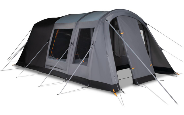 Oppblåsbart tunneltelt Dawlish Air 06 for 6 personer 31,8 kg - Kampa sett fra siden med sideinngang