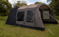 Oppblåsbart tunneltelt Rockcliffe Air TC 06 for 6 personer - Kampa sett forfra i brun farge