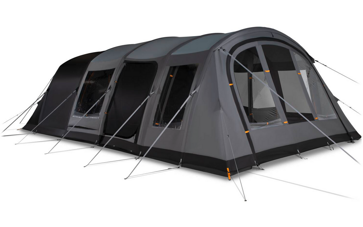 Oppblåsbart tunneltelt Saunton Air 04 for 4 personer - Kampa sett fra siden med sidedør