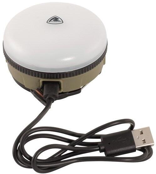 Oppladbar campinglampe Dunkery Beacon 180lm 89g khaki bakside