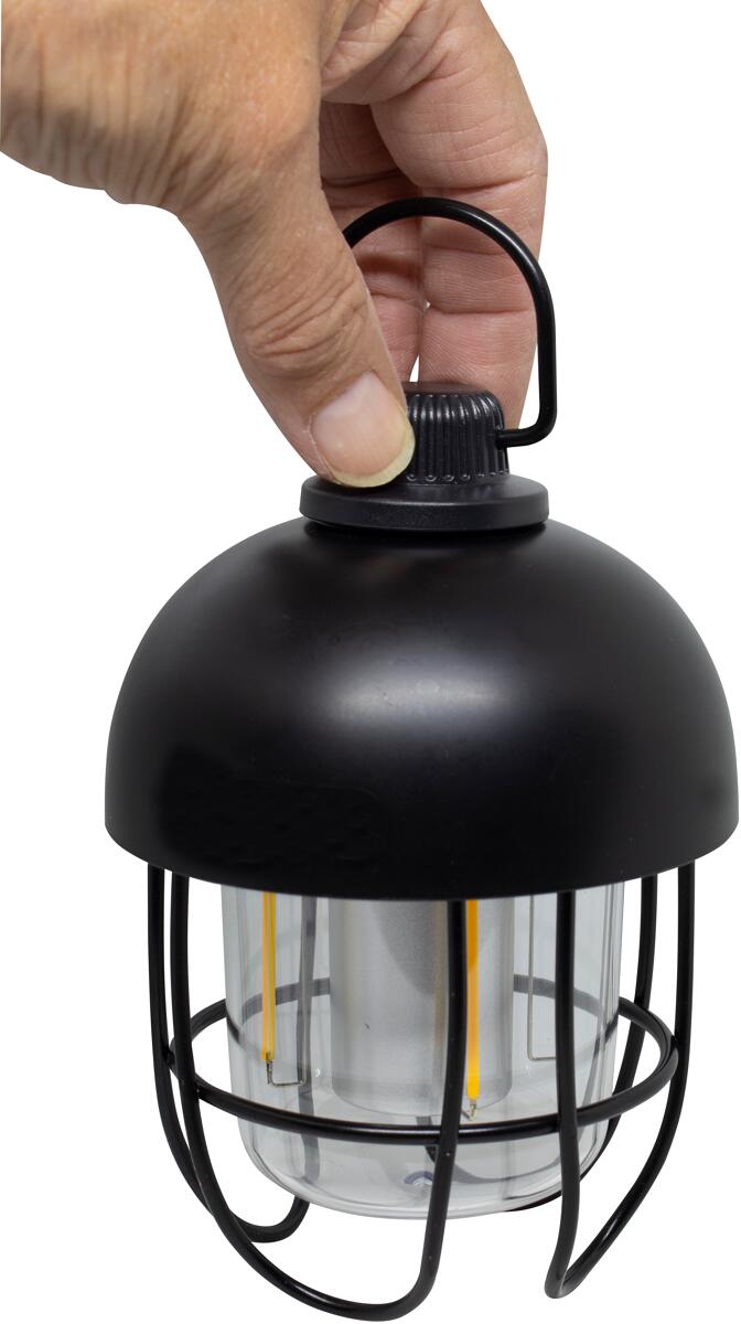 Detalj av justerbar lysbryter på Oppladbar campinglampe Tivo 200lm USB-C svart