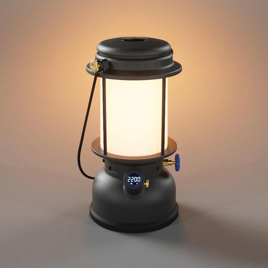 Oppladbar campinglanterne LM500 500 lumen med powerbank - Petromax bakside