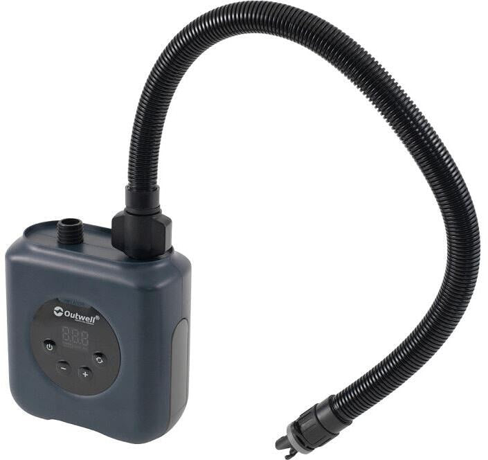 Oppladbar høytrykkspumpe Tempest 12V med LCD-display - Outwell montert i bruk