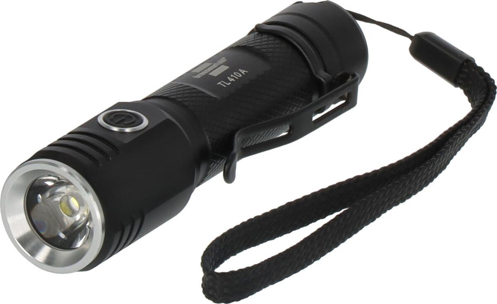 Oppladbar lommelykt LED TL410A 400lm 131m USB-C - Brennenstuhl forfra