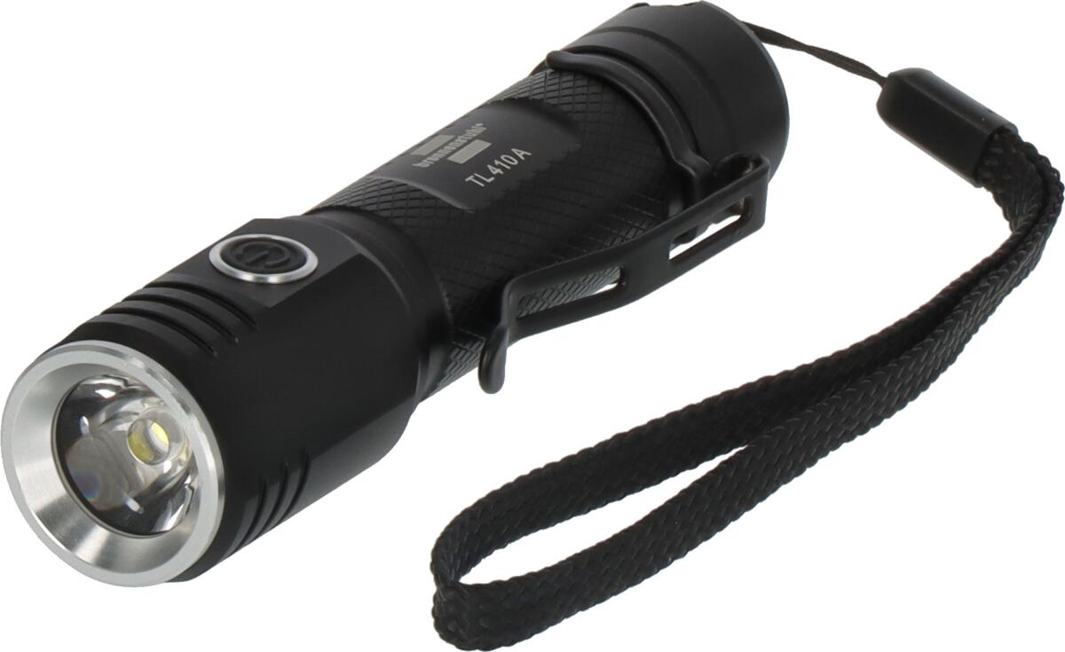 Oppladbar lommelykt LED TL410A 400lm 131m USB-C - Brennenstuhl forfra